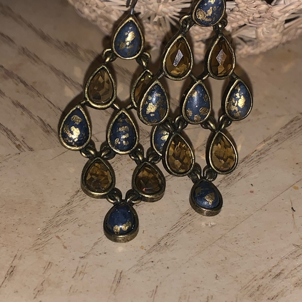 Elegant Multicolor Teardrop Earrings